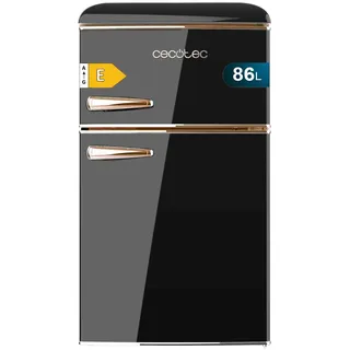 Cecotec Bolero CoolMarket 2D Origin 86 Retro-Kühlschrank (86 l, 897 mm hoch, Schwarz)
