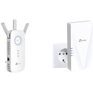 TP-Link RE550 WLAN Verstärker Repeater AC1900 (Dual AC + N & RE500X WiFi 6 WLAN Verstärker Repeater AX1500(Dualband 1200MBit/s 5GHz + 300MBit/s 2