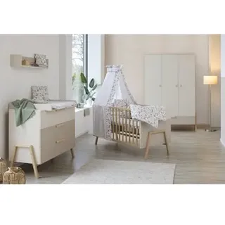 Schardt Kinderzimmer Set Happy Carat beige/Connery natur 3-türig, 70x140 cm