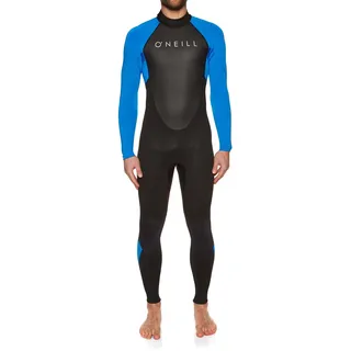 O'Neill Herren Reactor-2 3/2mm Back Zip Full Neoprenanzug, Black/Ocean, L
