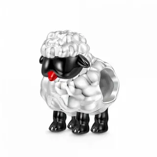 Gnoce Bead Gnoce Charm süßes Schaf HDC114 Silber silberfarben