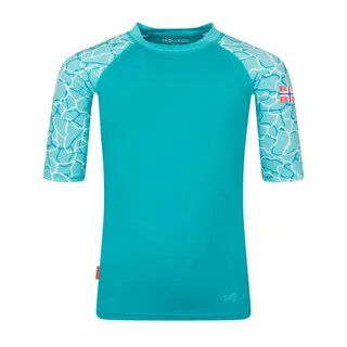 TROLLKIDS Girls Haukland T in dark turquoise/madeira blue | Gr.: 116