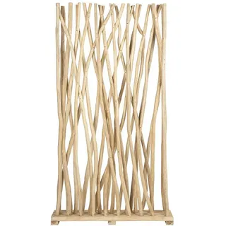 vente-unique Paravent, Gayana Naturfarben Hell 100 cm
