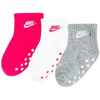 Nike Sportswear Socken NHN CORE FUTURA GRIPPER (3-Paar) für Babys Gr. 18,5 bis 23,5 bunt|grau|rosa
