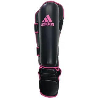 adidas Schienbeinschoner mit Spannschutz für Kickboxen, Karate, Taekwondo und MMA Kampfsport-Ausrüstung aus Baumwolle Sport-Zubehör adiGSS012SMU Schwarz/Pink - M