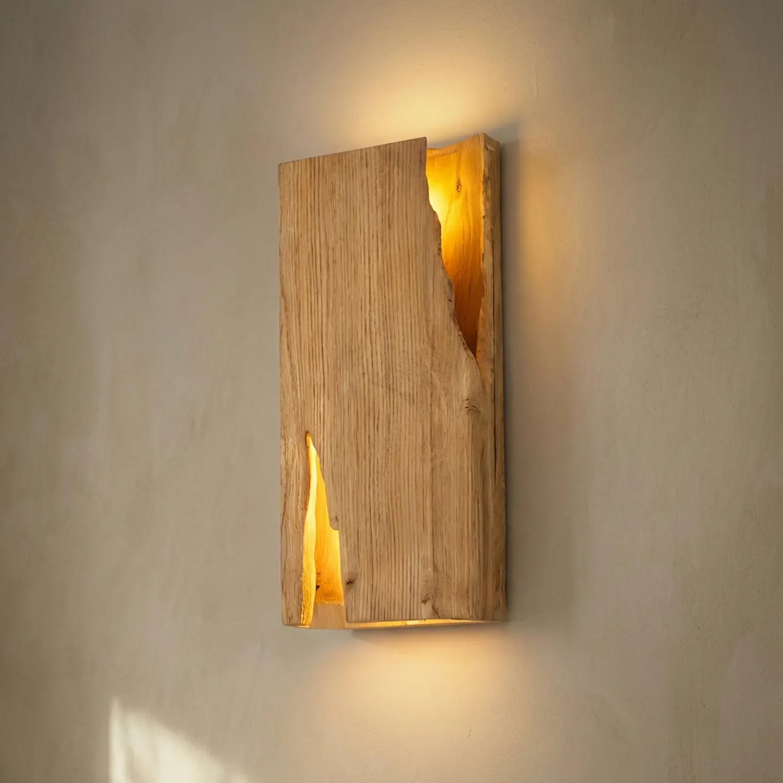 Wandleuchte Lucande, Tarry, dimmbar, Holz, für Wohnzimmer, Holz, Landhaus / Rustikal - 45 - 22