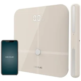 Cecotec Badezimmerwaage Mit App, Surface Precision 10600 Smart Healthy Pro Beige.