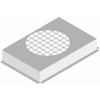 Silverline UADW 8 Umluftabdeckung, Edelstahl