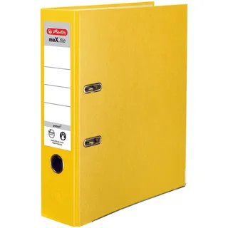 Herlitz Ordner maX.file protect A4 8 cm gelb