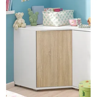 Priess Eckkommode, weiß
