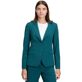 Betty&co Jackenblazer Klassischer Blazer mit Taschen blau