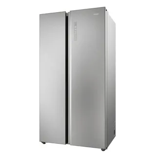 Haier Side-by-Side SBS Series 7 HSW79F18ANMM, XXL-Kapazität: Über 600 Liter Fassungsvermögen silberfarben
