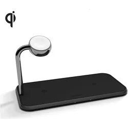 Zens Aluminium Dual Wireless Charger + Watch (20 W), Wireless Charger, Schwarz