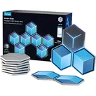 GOVEE LED Hexagon Wandlampen 7er Set Ultra Dekoleuchte Meteor-Grau, Mond-Weiß