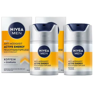 NIVEA MEN Active Energy Feuchtigkeitspflege Gesichtscreme Koffein Guarana 0,1 l