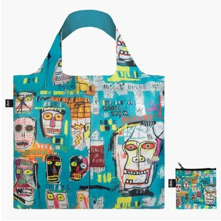 LOQI JEAN MICHEL BASQUIAT Skull Recycelte Tasche