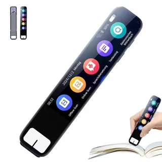 ki Stift,Scannix Ki-Stiftscanner,scannix Stift, Echtzeit Sprachübersetzer & Scanner Mit Touchscreen, Unterstützt 134 Sprachen, Offline & Online Nutzbar, Texterkennung In 60 Sprachen-A