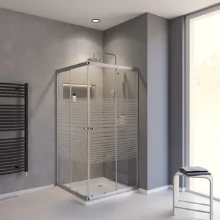 Schulte Eckdusche Sunny 175 cm silber