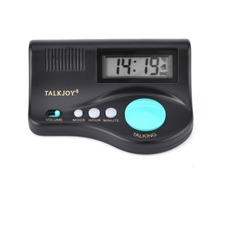 TalkJoy Sprechender Wecker Digitale Sprechende Uhr Alarm Blindenuhr Seniorenwecker auch für Blinde Tischwecker Standwecker mit Ansage Uhrzeit und Weckfunktion (Lautstärke Sprachwiedergabe regelbar!)