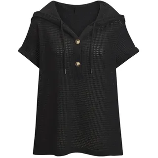 LASCANA Strandshirt Schwarz 36/38