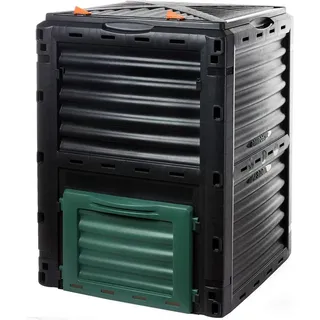 Centi Schnellkomposter KYOTO 300 L – Thermokomposter mit Deckel, BxTxH: 61x61x83 cm, 300 l, (1er-Set) schwarz