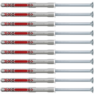 Fischer Langschaftdübel duoxpand 8 x 120 T Senkkopfschraube - 10 Stück - 562151