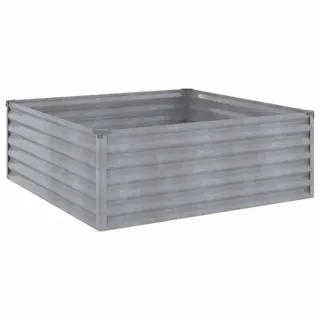 vidaXL Hochbeet 100 x 100 x 36 cm Cortenstahl