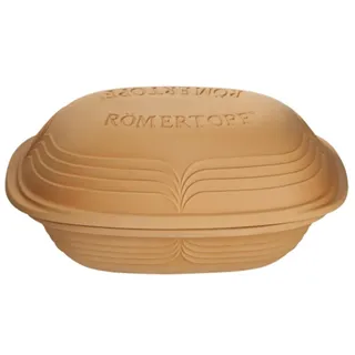 RÖMERTOPF Bräter Modern Look Keramik Dampfgarer 4 Liter, Braun