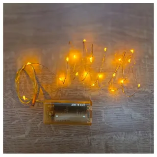 Best Season Mini-Lichterkette LED 20er Batteriebetrieb Gelb-Gold