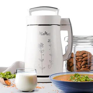 8-in-1 Pflanzlicher Milchbereiter | Bereiten Sie 1,2 L natürliche Mandelmilch, Sojamilch, Hafermilch, Kokosmilch und mehr zu ... + Suppen, Breie, Smoothies, Pürees ... | Vollautomatisch auf Knopfdruck