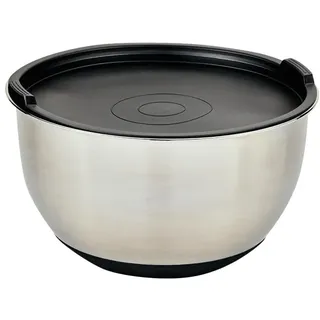 KESPER Rührschüssel mit Deckel, | 16 cm, Edelstahl/Silikon 90895