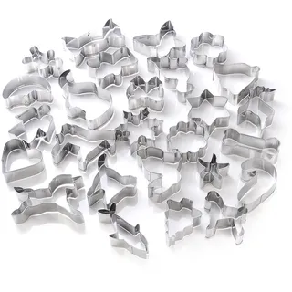 GWHOLE 26 tlg Ausstechformen Set Edelstahl für Keks Plätzchen