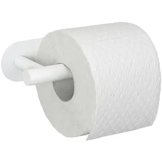 Wenko Turbo-Loc® Toilettenpapierhalter Orea White matt, aus Edelstahl, Befestigen ohne Bohren, Weiß