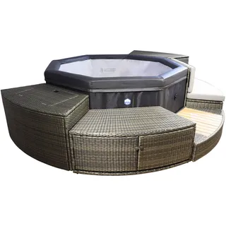 NETSPA Octopus 193 x 193 x 73 cm Grau