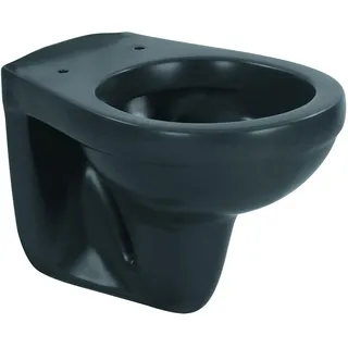 Sanicomfort Wand-WC anthrazit matt spülrandlos, Tiefspüler