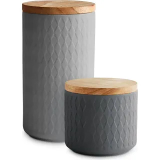 Springlane Frischhaltedose grau 1 l 2-teiliges Set