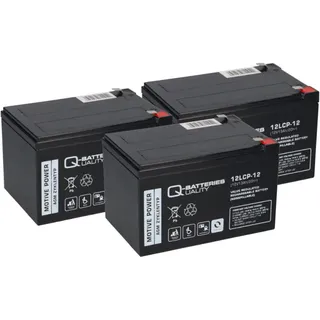 Q-Batteries Kompatibler Akku E Roller E Scooter Quad E Bike 36V 3x 12LCP-12 12V-13Ah AGM QB
