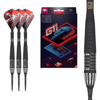 Target Darts Phil Taylor Gen 11 Power 9- Swiss Point Steeldarts, 95% Tungsten Raw Power G11, 26G | Generation 11 Phil Taylor Darts, Spieler Edition Swiss Points Darts, Profi Dart Set