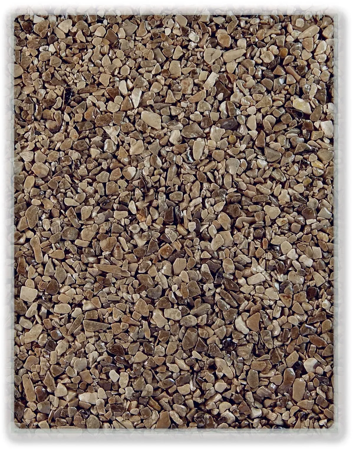 Terralith Farbmuster Marmorsteinteppich -marrone-, Körnung: fein (2-4 mm)