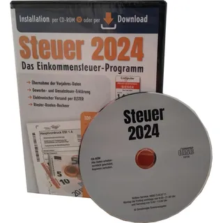 Aldi Steuer 2024 MIT CD VERSAND Einkommenssteuer Steuererklärung Cd-Version !!!!