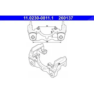 ATE Halter, Bremssattel 11.0230-0811.1
