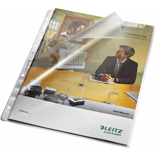 Leitz Prospekthüllen 4797 DIN A4 transparent genarbt 0,085 mm