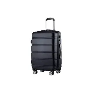 Hartschalenkoffer schwarz Kunststoff B/H/L: ca. 37x57x23 cm - schwarz