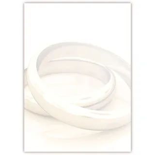 Motivpapier Briefpapier (Hochzeit-5173 DIN A4 25 Blatt) glänzende goldene Ringe