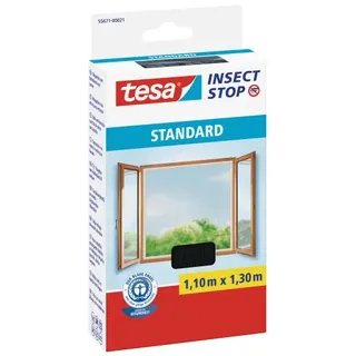 Tesa Fliegengitter Insect Stop STANDARD anthrazit 1,1 x 1,3 m