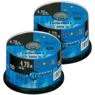 Intenso DVD+R 4.7GB 16x, 100er-Spindel