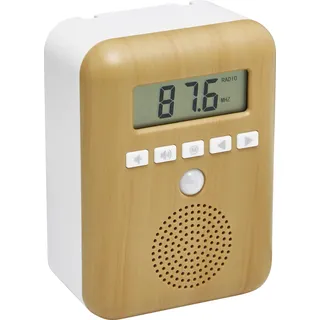 IDEENWELT Badradio Holzoptik - 1.0 Stück