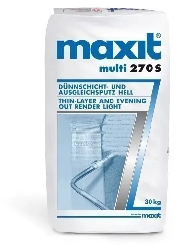 Dünnschicht- u. Ausgleichsputz - maxit multi 270 S, hell - 30kg