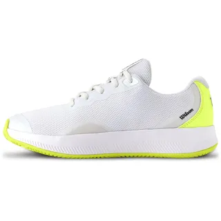 Wilson Damen Intrigue LITE Tennisschuh, White/Safety Yellow/Navy Blazer, 37 1/3 EU