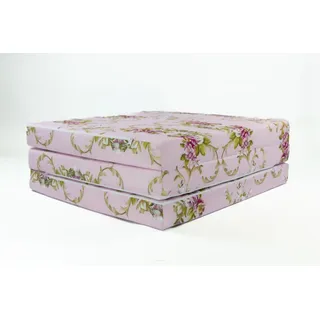 FORTISLINE Klappmatratze 180x65x7cm - 3-teilige Faltmatratze - H2 Gästematratze - Camping Faltbare - Kamping Bett - Waschbar Bezug - Erwachsene Klappbar - Reisematratze - Schaumstoff Matratze